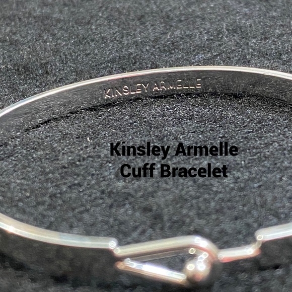 Kinsley Armelle Cuff Bracelet Silver Plated Brass - Picture 3 of 6